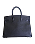 Hermes Birkin 35 in Black Epsom Leather, back view